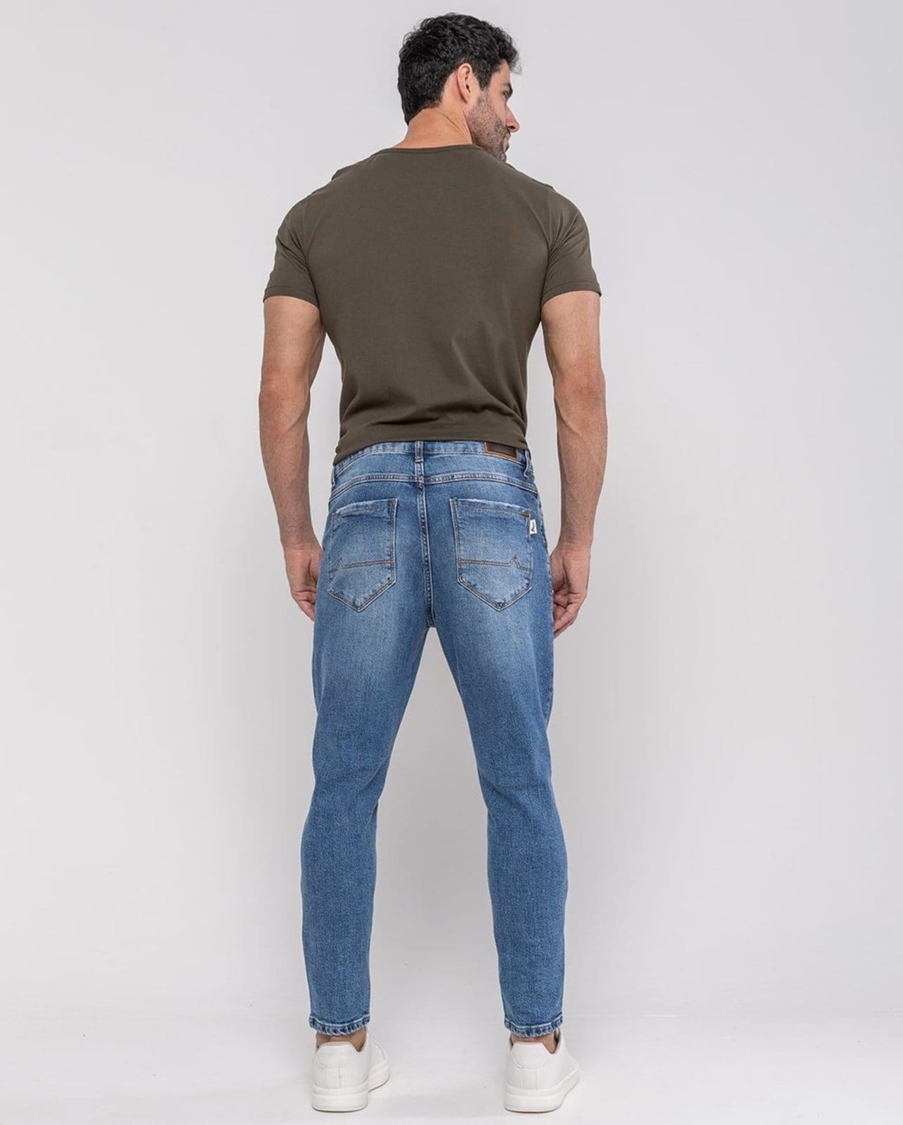 Vista 2 Calça Slim Fit Masculina Premium 24631 Sky Consciência jeans