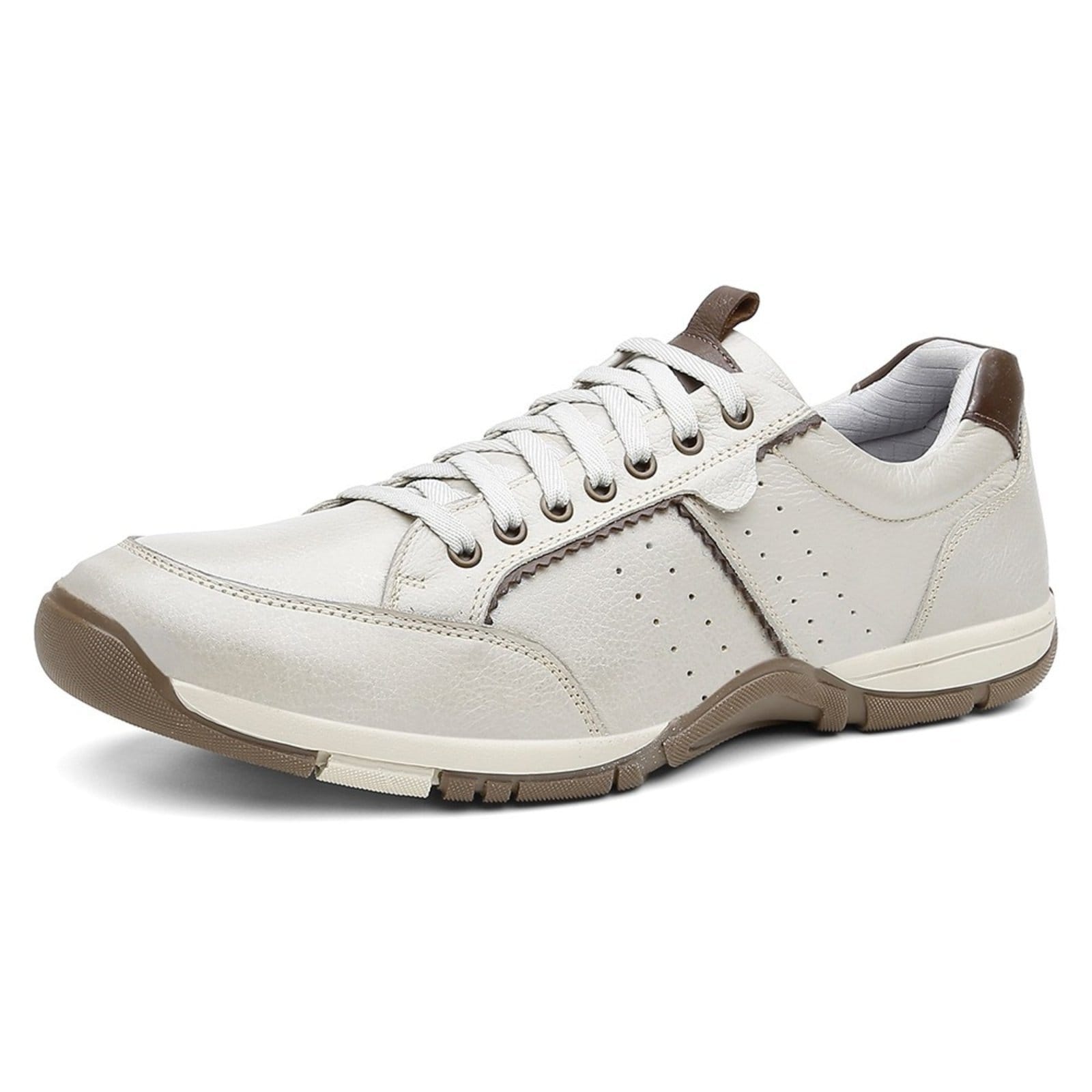 Sapatênis Centuria em Couro Tamanho Especial Cru