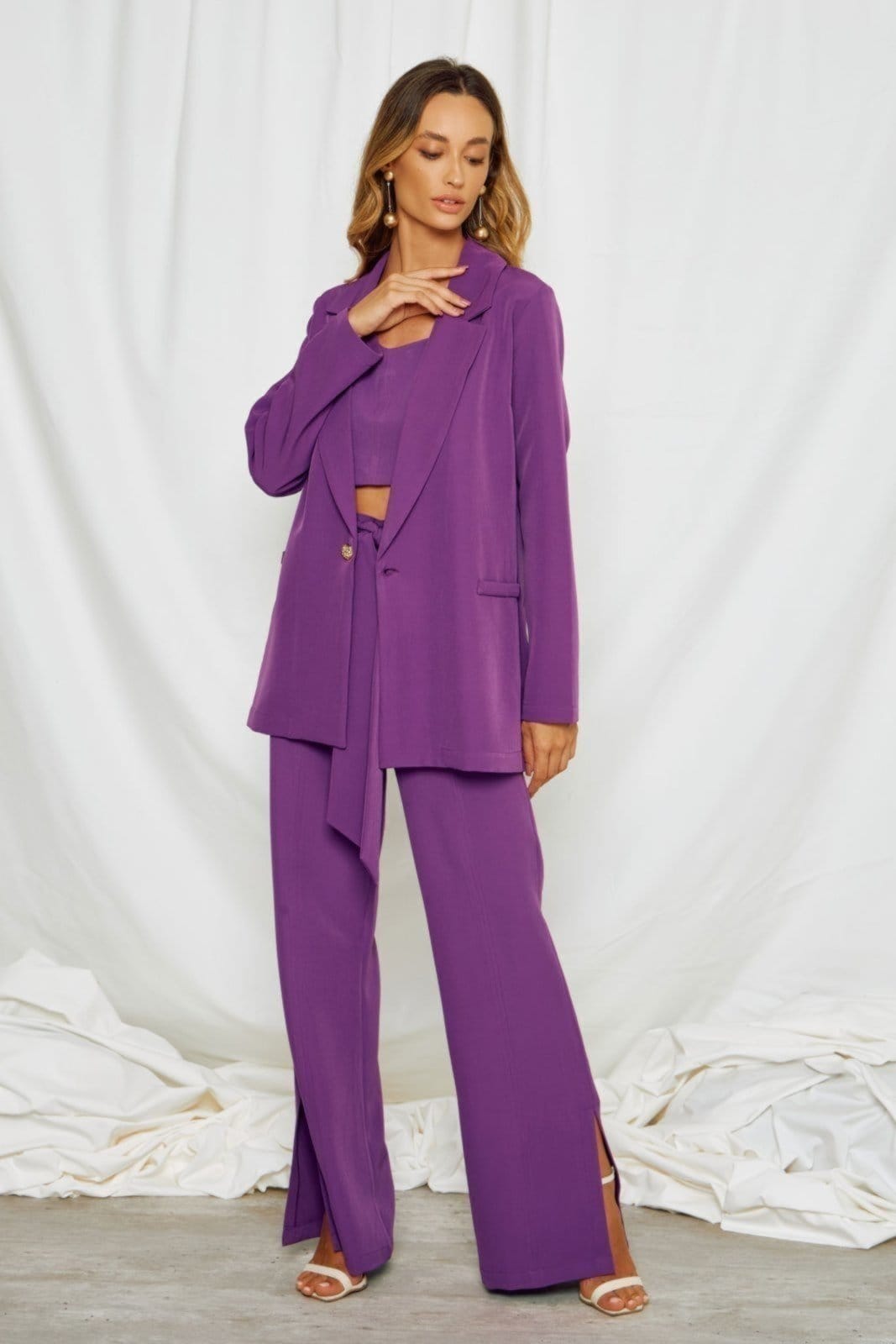 Calça Vanibele Reta Violeta