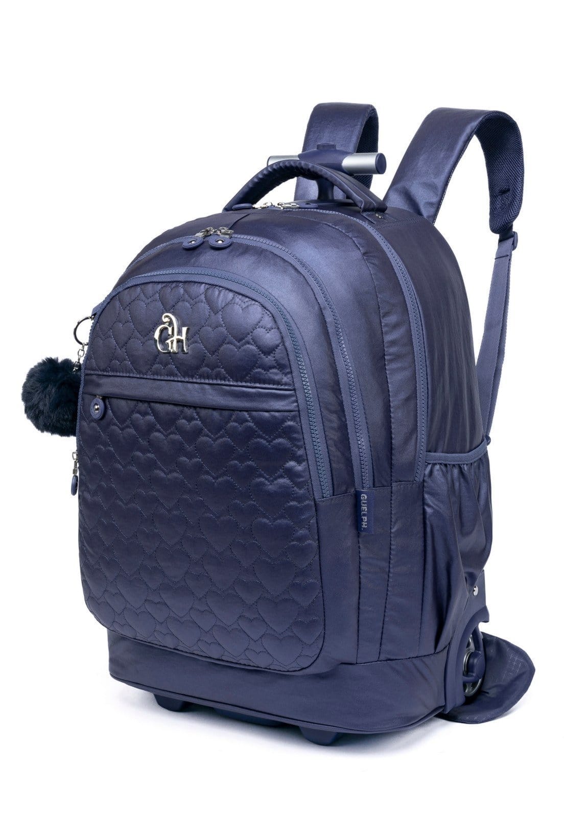 Vista 2 Kit Mochila De Rodinhas Guelph Juvenil Grande Azul Escuro GUELPH azul marinho