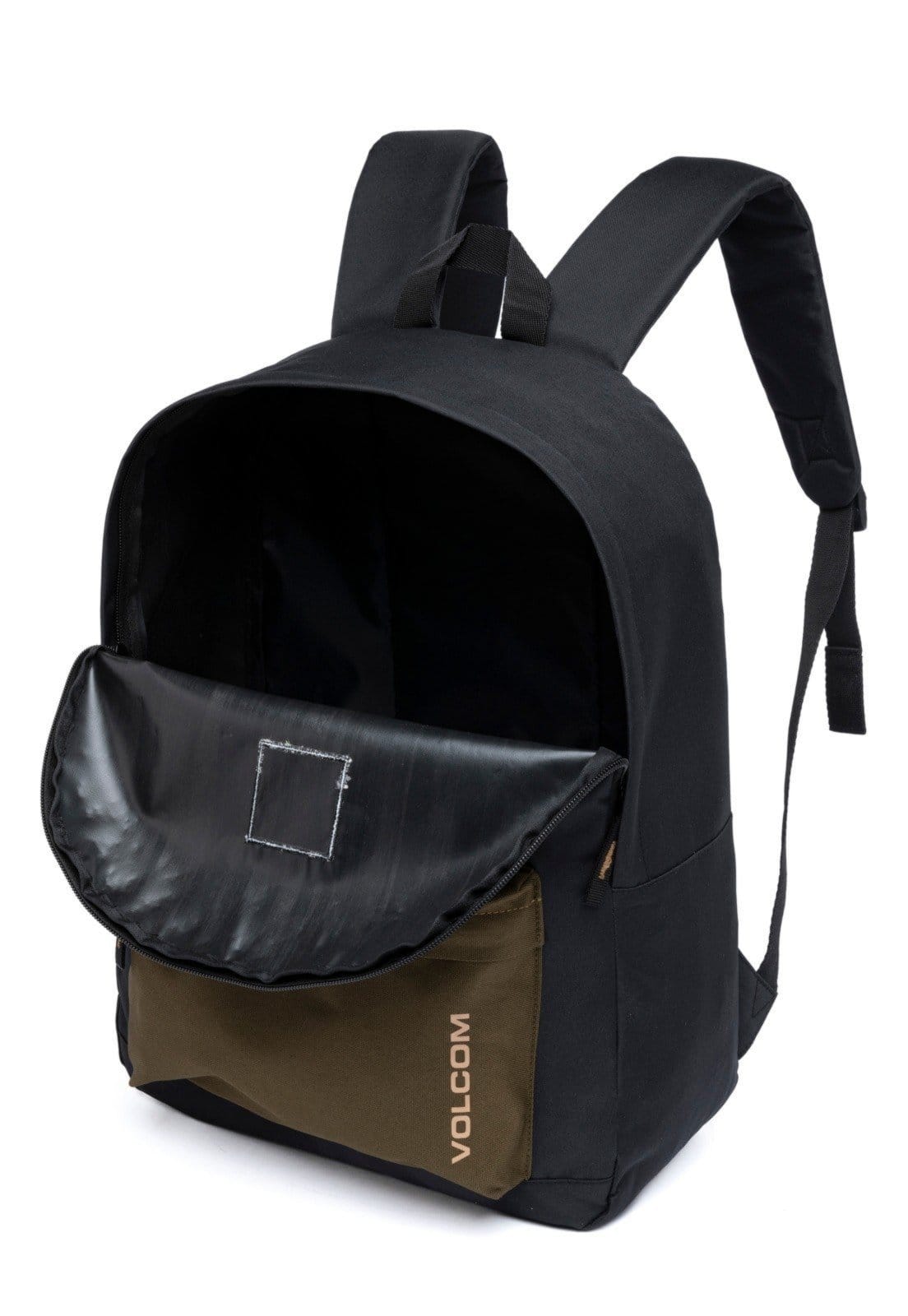 Vista 2 Mochila Volcom Bolsa Escolar Espaçosa Moderna Reforçada Volcom preto