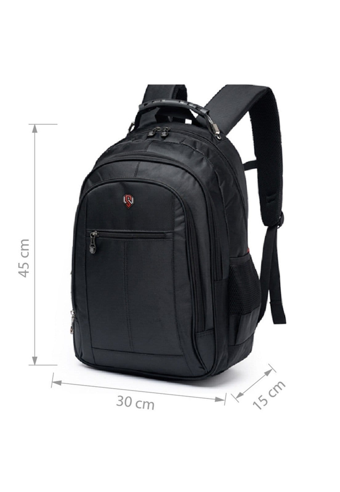 Vista 2 Mochila Bolsa Executiva Swissport Notebook Reforçada Viagem Espaçosa Swissport preto