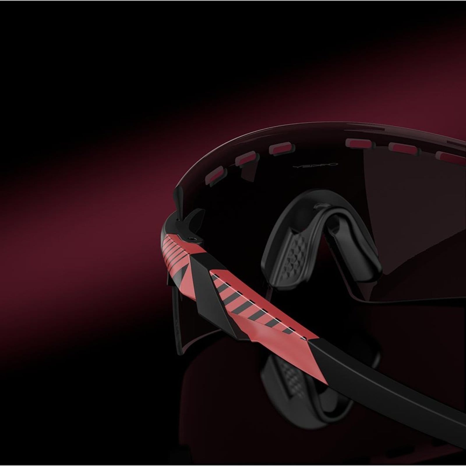 Vista 2 Óculos de Sol Oakley Encoder Pink Stripes Prizm Road Black Oakley preto pink