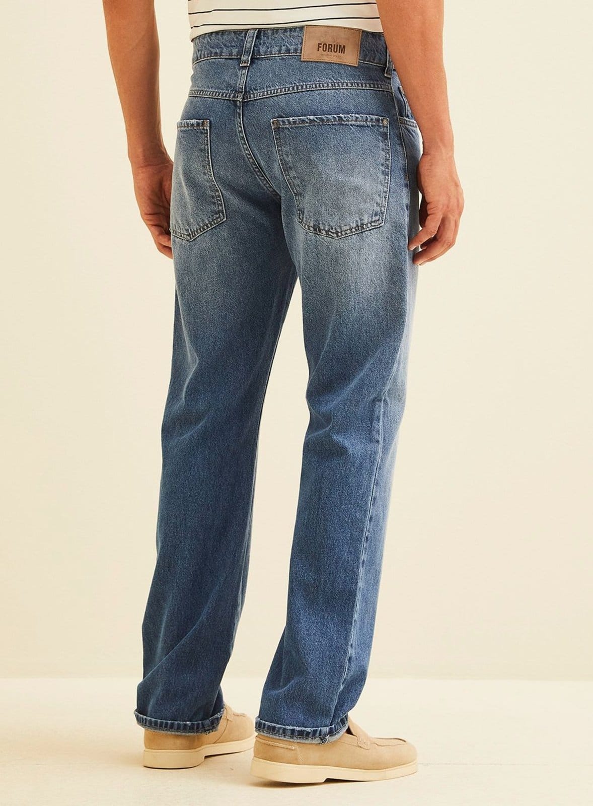 Vista 2 Calça Masculina Jeans History Forum Indigo Forum azul indigo