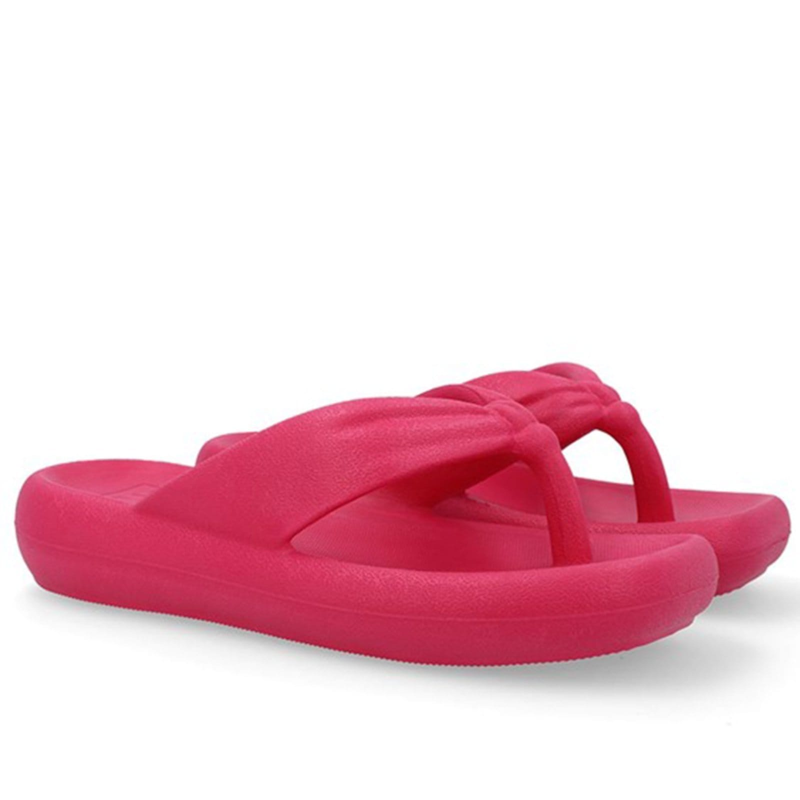 Chinelo Usaflex Poofy Bico Quadrado Eva Feminino Confortavel Fucsia - 002