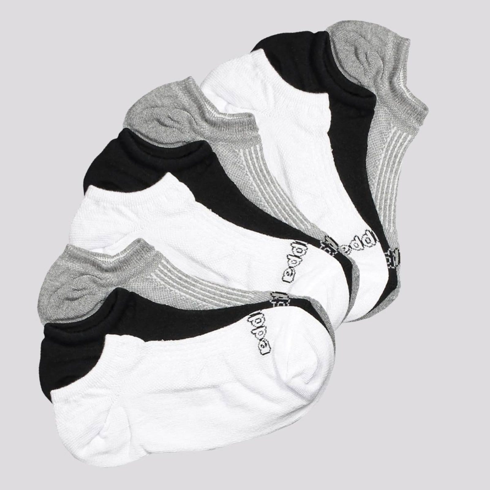 Kit Meia Kappa 9 Pares Super Invisível Branca Cinza e Preta