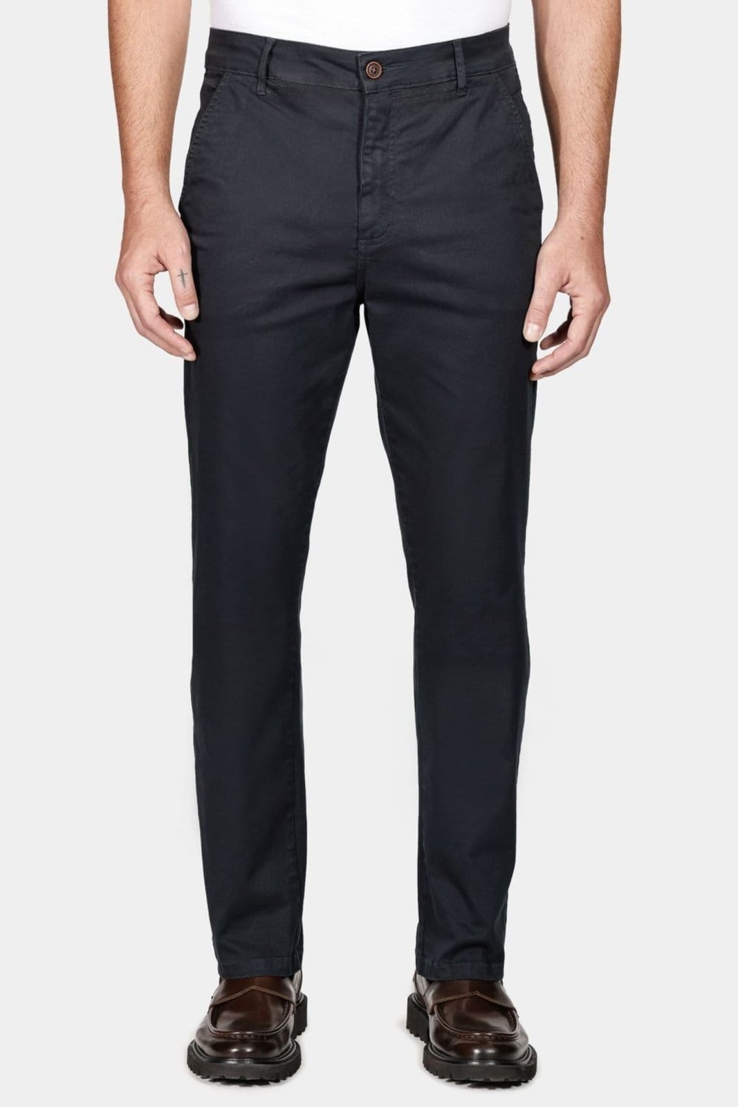 Calça Aramis Chino Slim Maquinetada Marinho