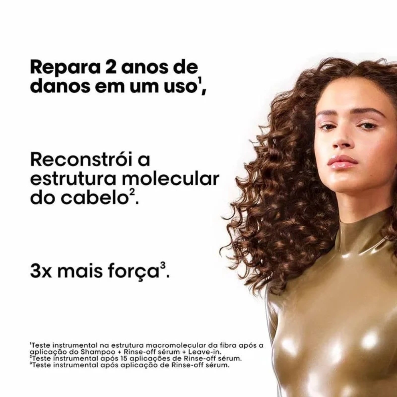 Vista 2 L'Oréal Professionnel Absolut Repair Molecular - Sérum Capilar Loreal marrom