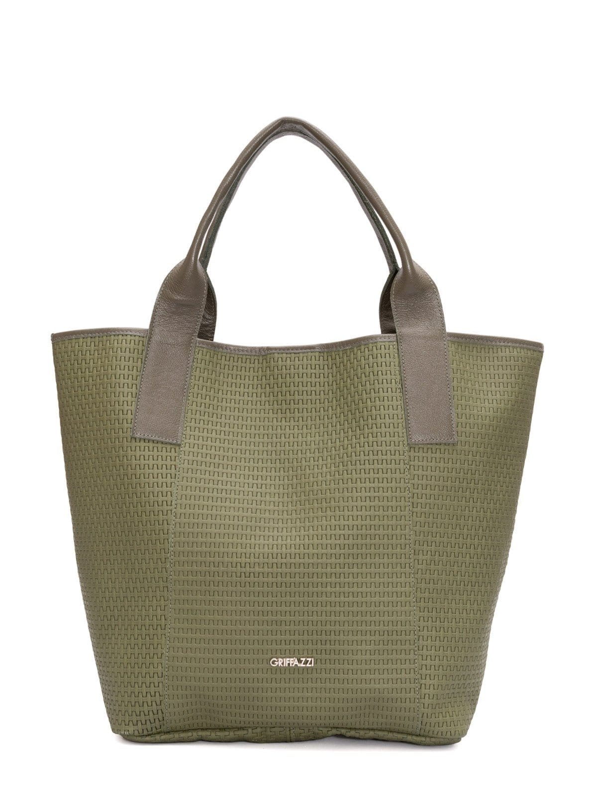Sacola de Couro Griffazzi Oliva
