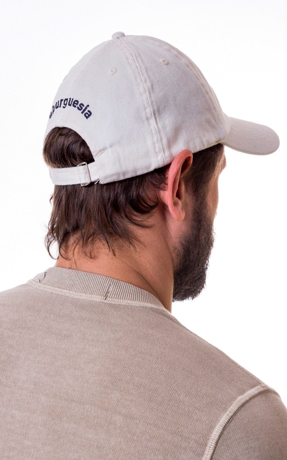 Vista 2 Boné Em Sarja Golf Aburguesia OFF Alfaiataria Burguesia branco