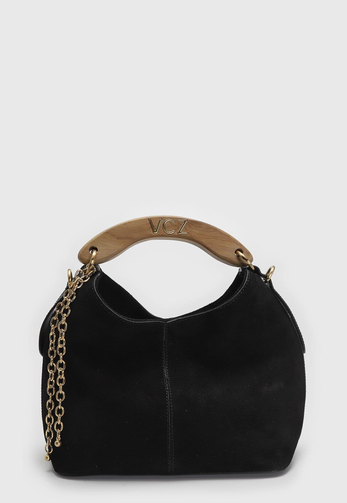 Bolsa Feminina Vicenza Alça Madeira Preta