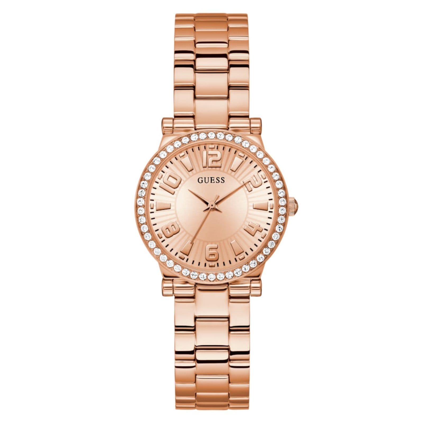 Relógio Guess Feminino Moldura Cristais Rosé