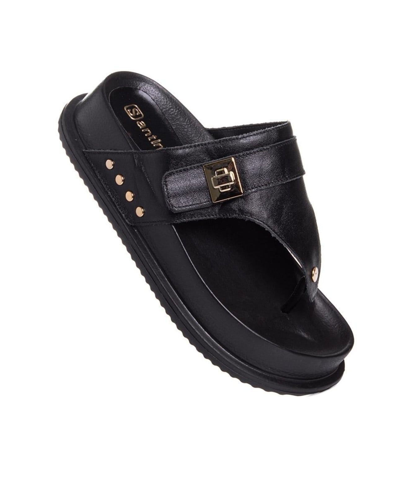 Vista 2 Tamanco Santinelli Duquesa Eva Preto Santinelli incolor