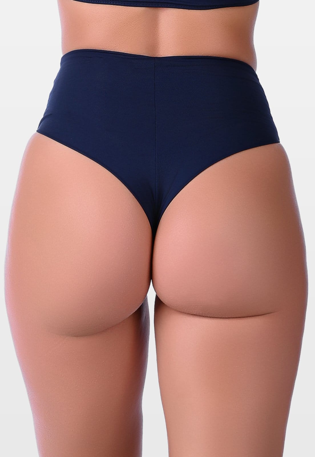 Vista 2 Calcinha Summer Soul Fio Dental Duplo Cintura Alta Azul Escuro Summer Soul azul marinho
