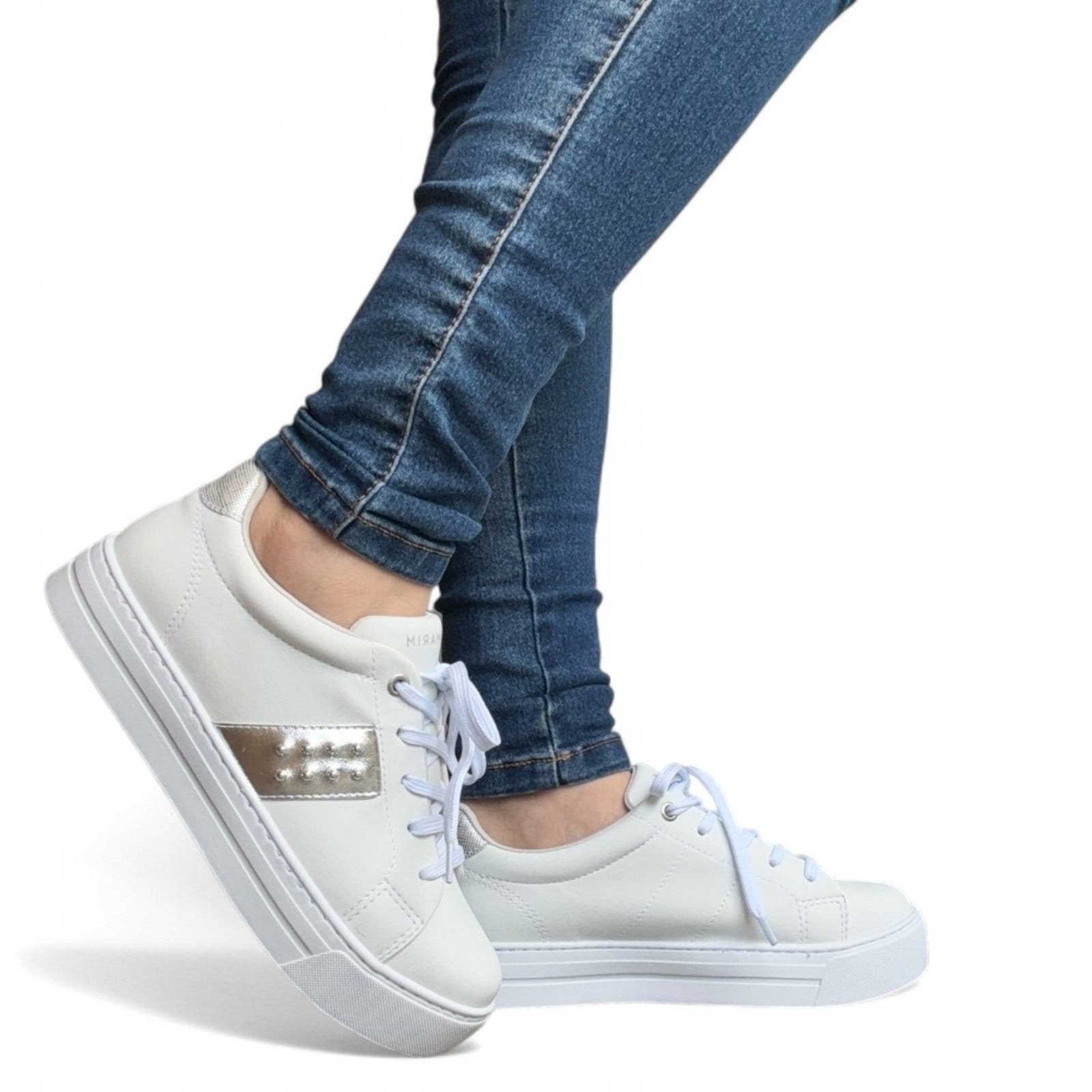 Vista 2 Tênis Feminino Sola Alta Ramarim 2593121-3 RAMARIM branco