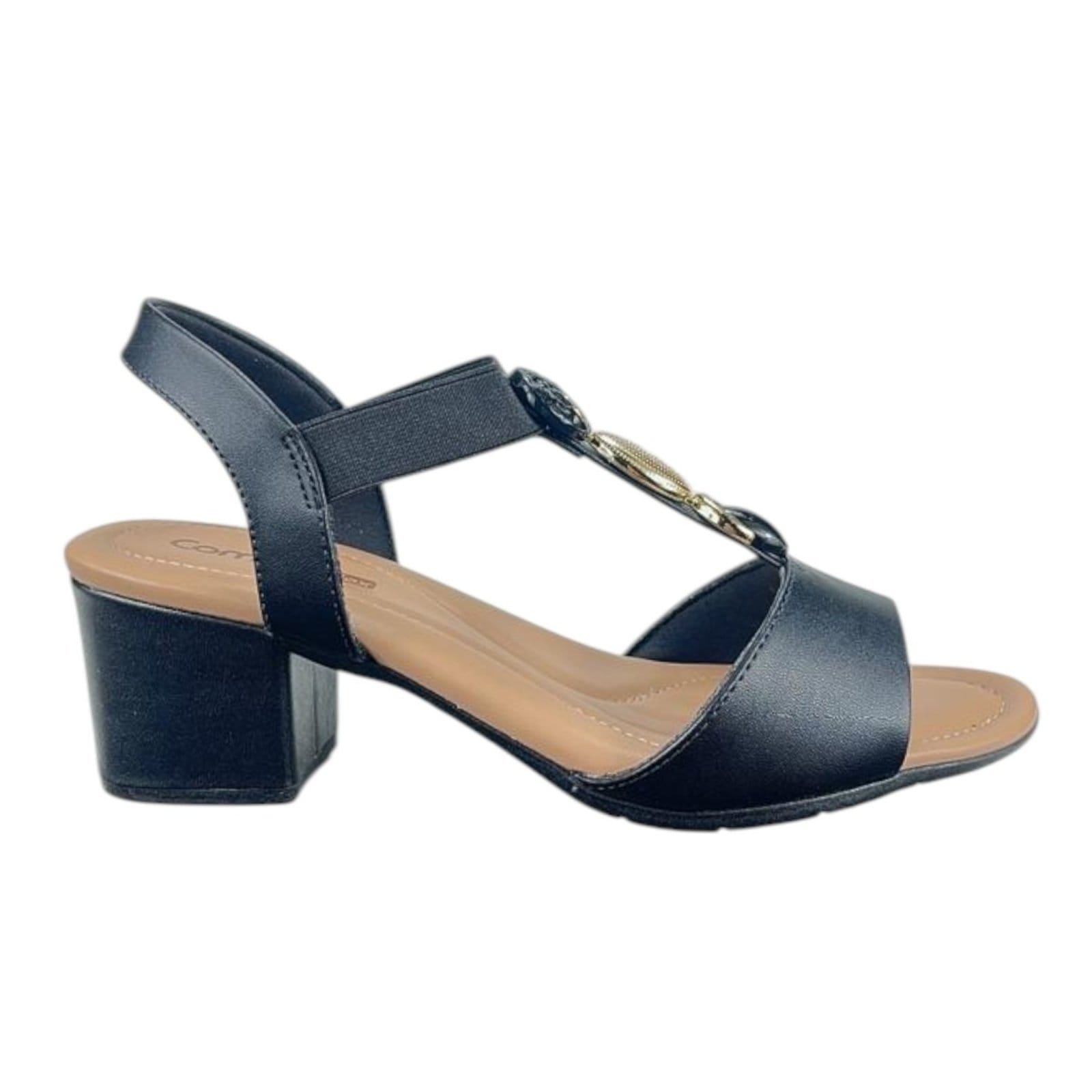 Sandália Comfortflex Salto Feminino 2557403