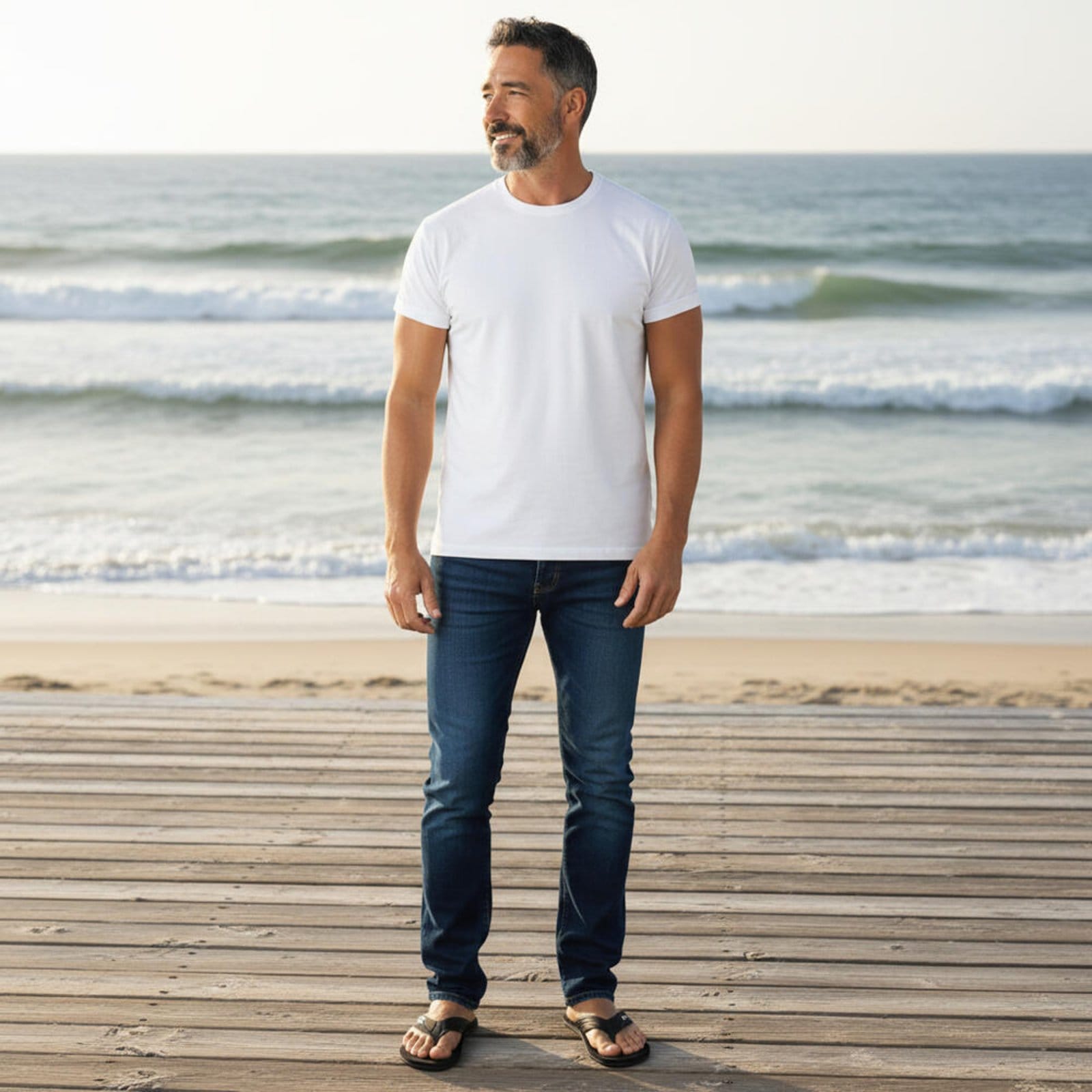 Vista 2 Chinelo Masculino Brsport 2660100 0442660 BR SPORTS preto