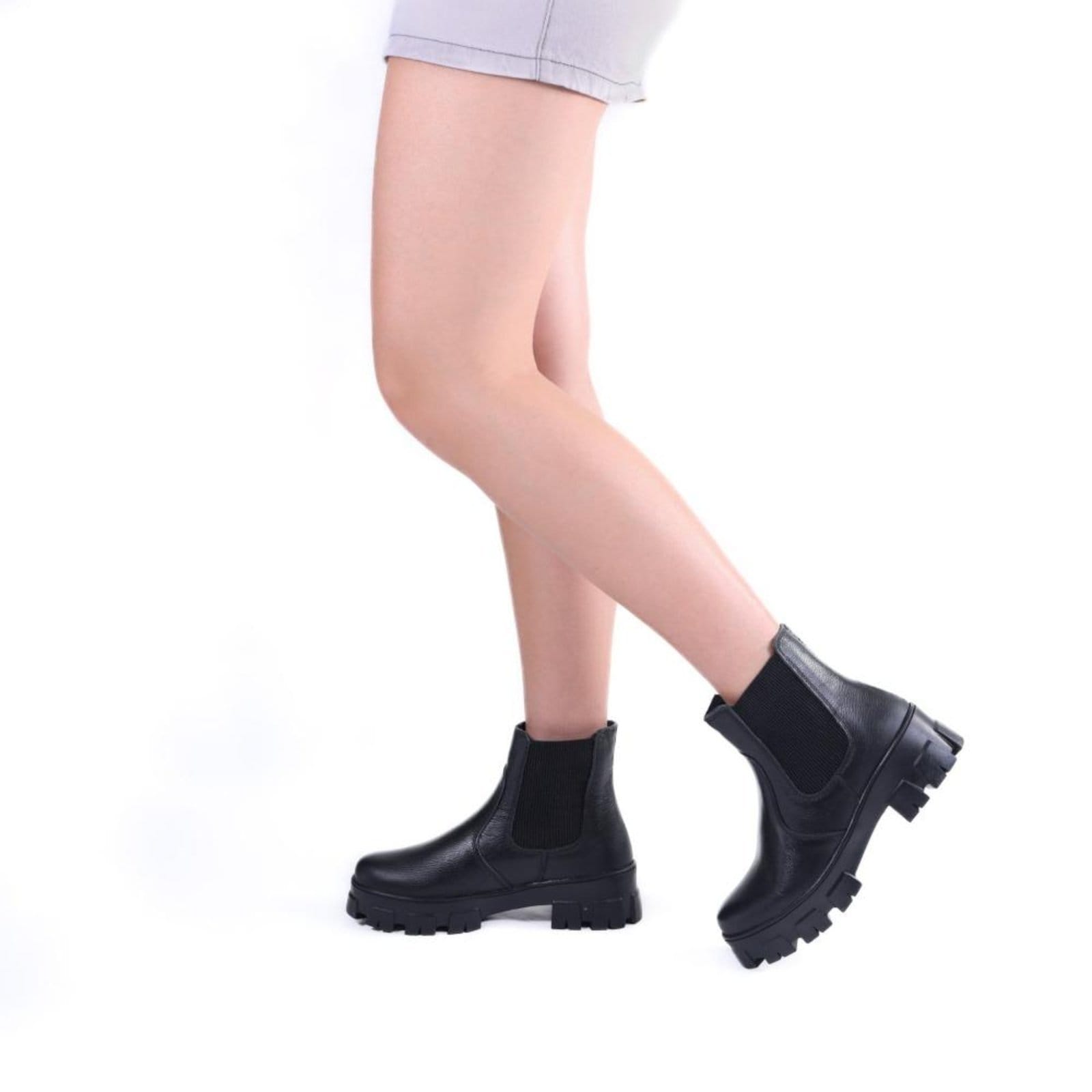 Vista 2 Coturno Feminino Zariff Chelsea 25202025 Preto Zariff incolor