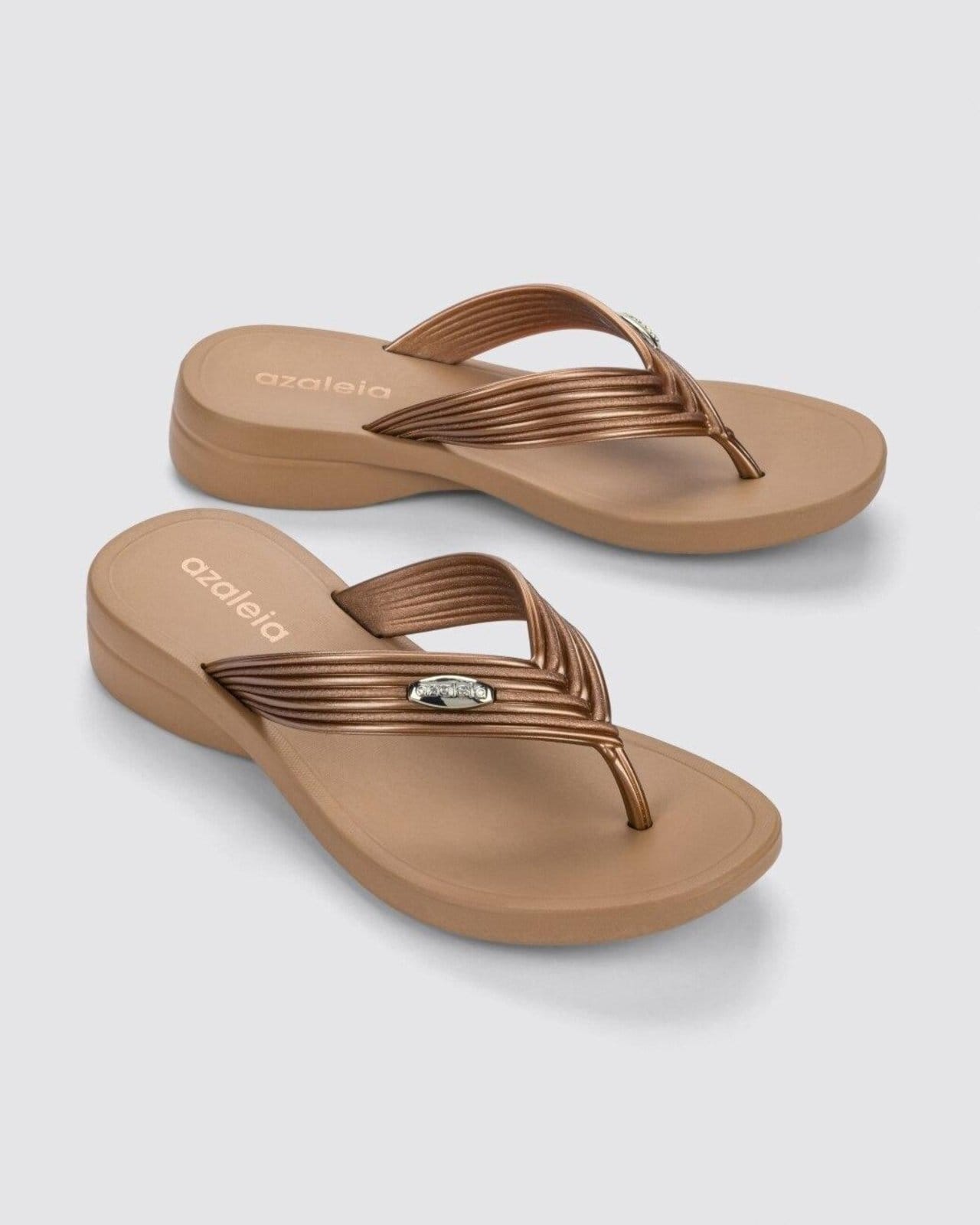 Vista 2 Sandália Plataforma Azaleia Ju AZALEIA marrom