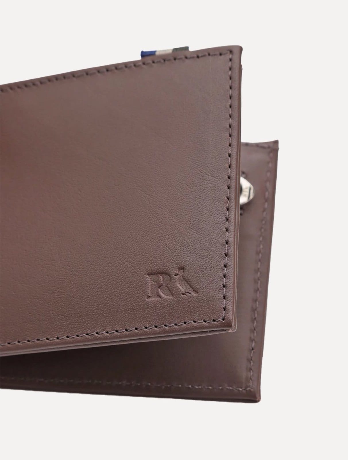 Vista 2 Carteira Reserva Masculina Couro Columbia Reserva marrom