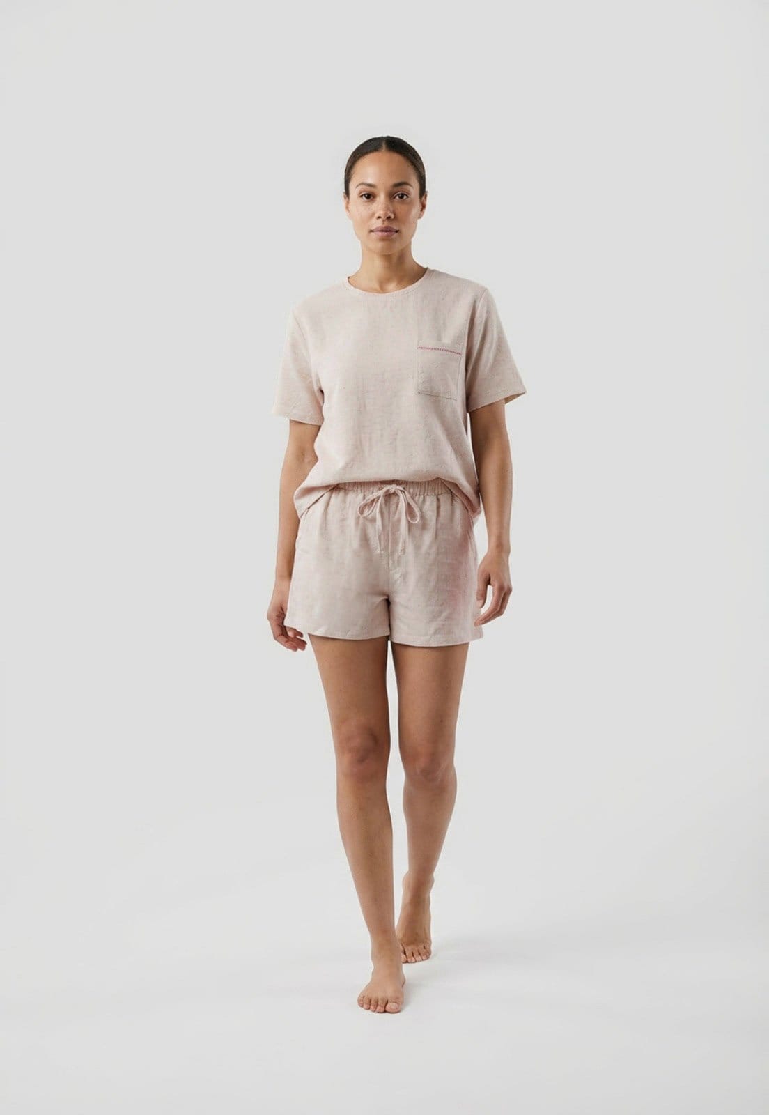 Conjunto Pijama Curto Feminino Hering Bolso