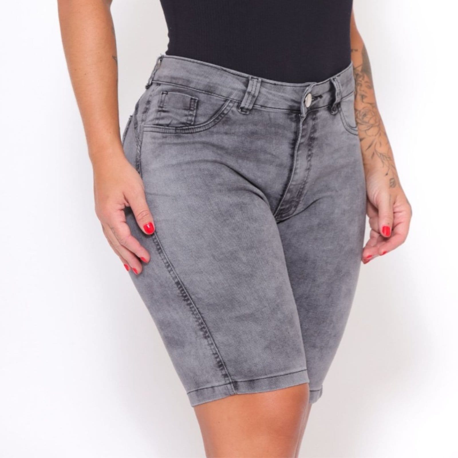 Bermuda Jeans Comprida