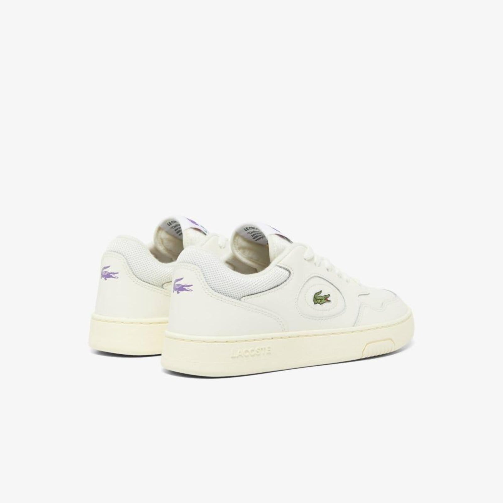 Vista 2 Tênis Lacoste Lacoste Femininas Lineset de Couro Lacoste bege