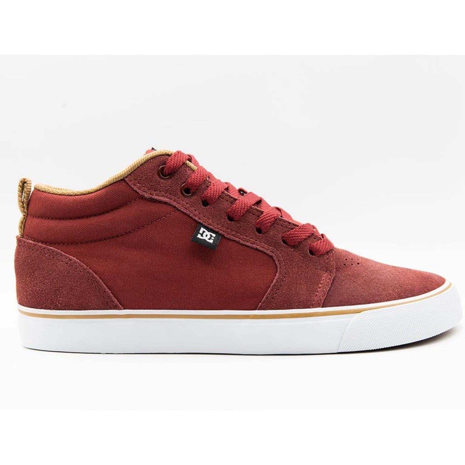 Tênis DC Shoes DC Anvil LA Mid WT24 Wine/Caramel/White