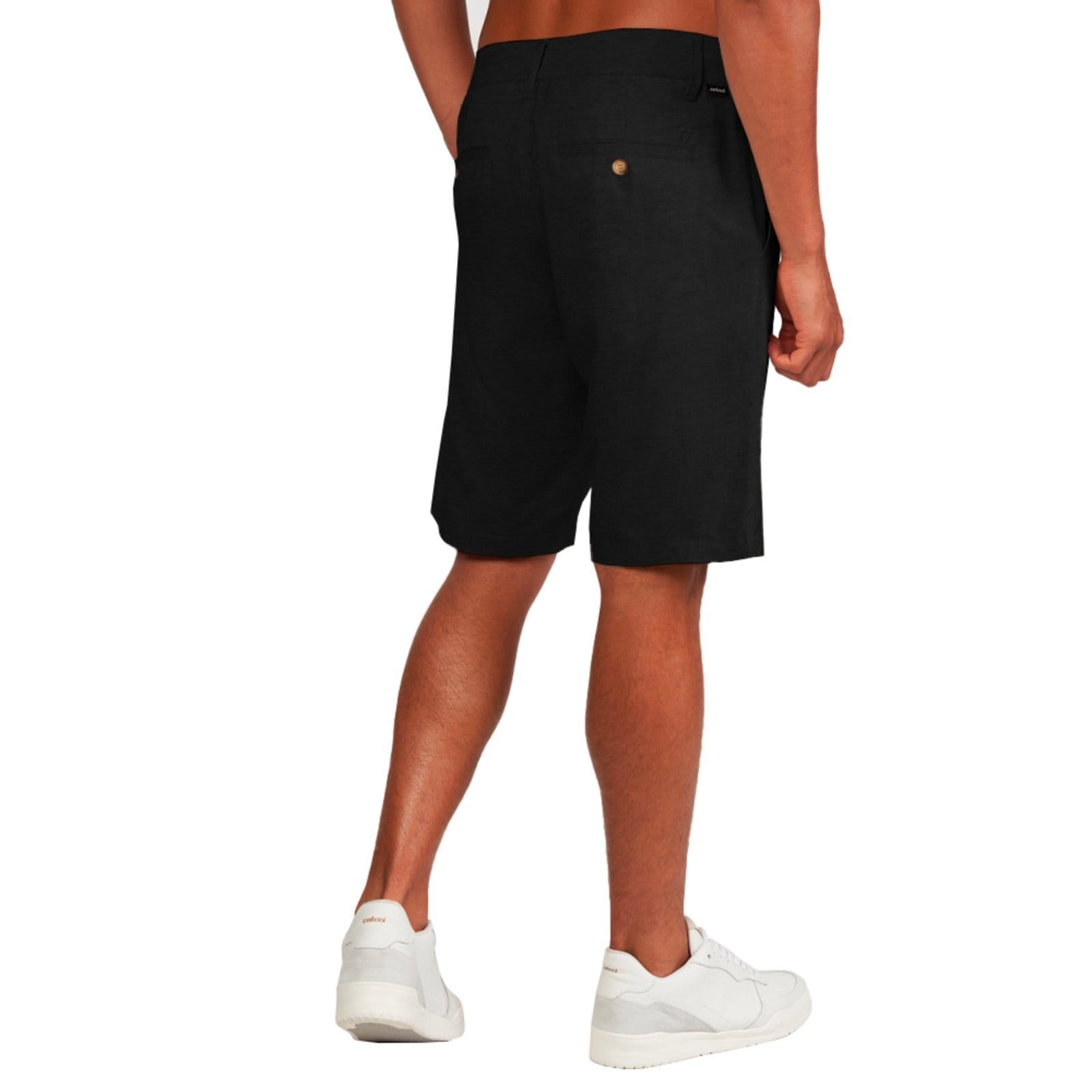 Vista 2 Bermuda Linho Colcci Davi VE24 Masculino Colcci preto