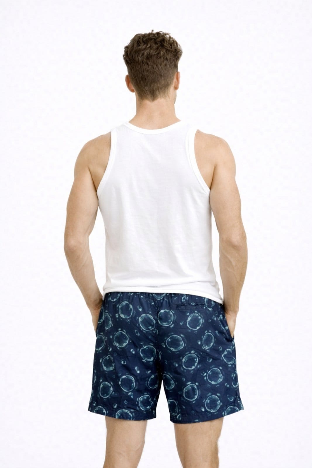 Vista 2 Bermuda Verão D Bell Outlet Fashion Estampa Boia D BELL OUTLET FASHION azul