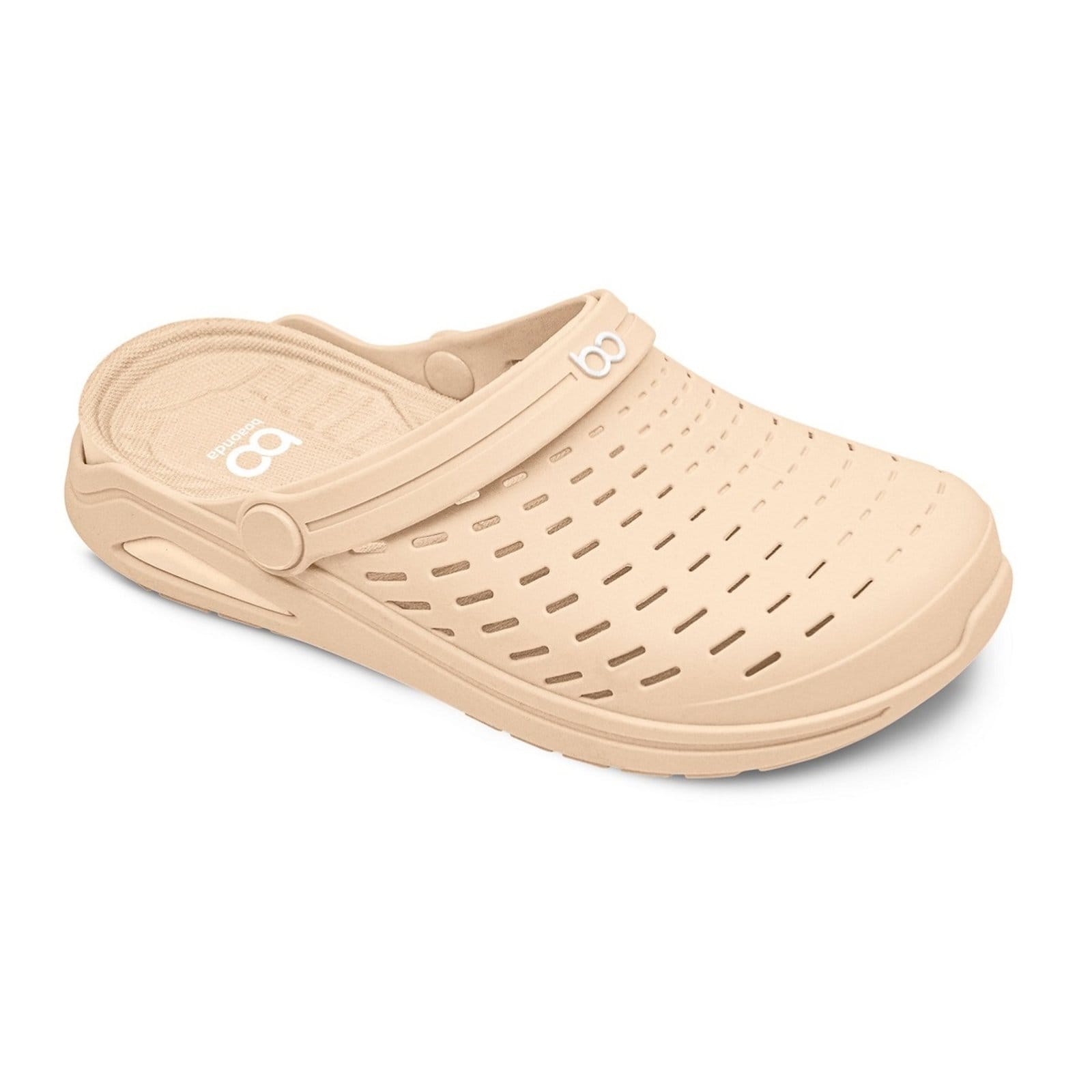 Vista 2 Sandália Babuche Clog Kin Boaonda Baunilha Boaonda bege