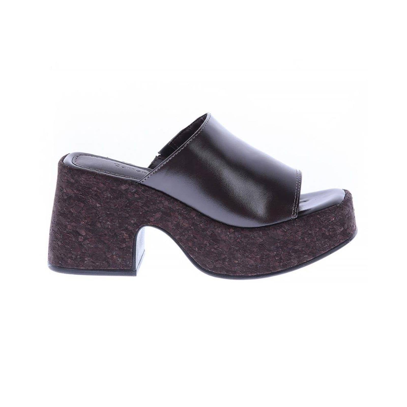 Alicia - Tamanco Plataforma Salto Bloco Solado Cortiça