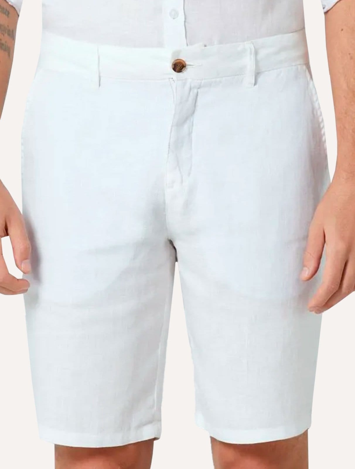 Bermuda Original Penguin Chino Linho BPHB0017 Off-White