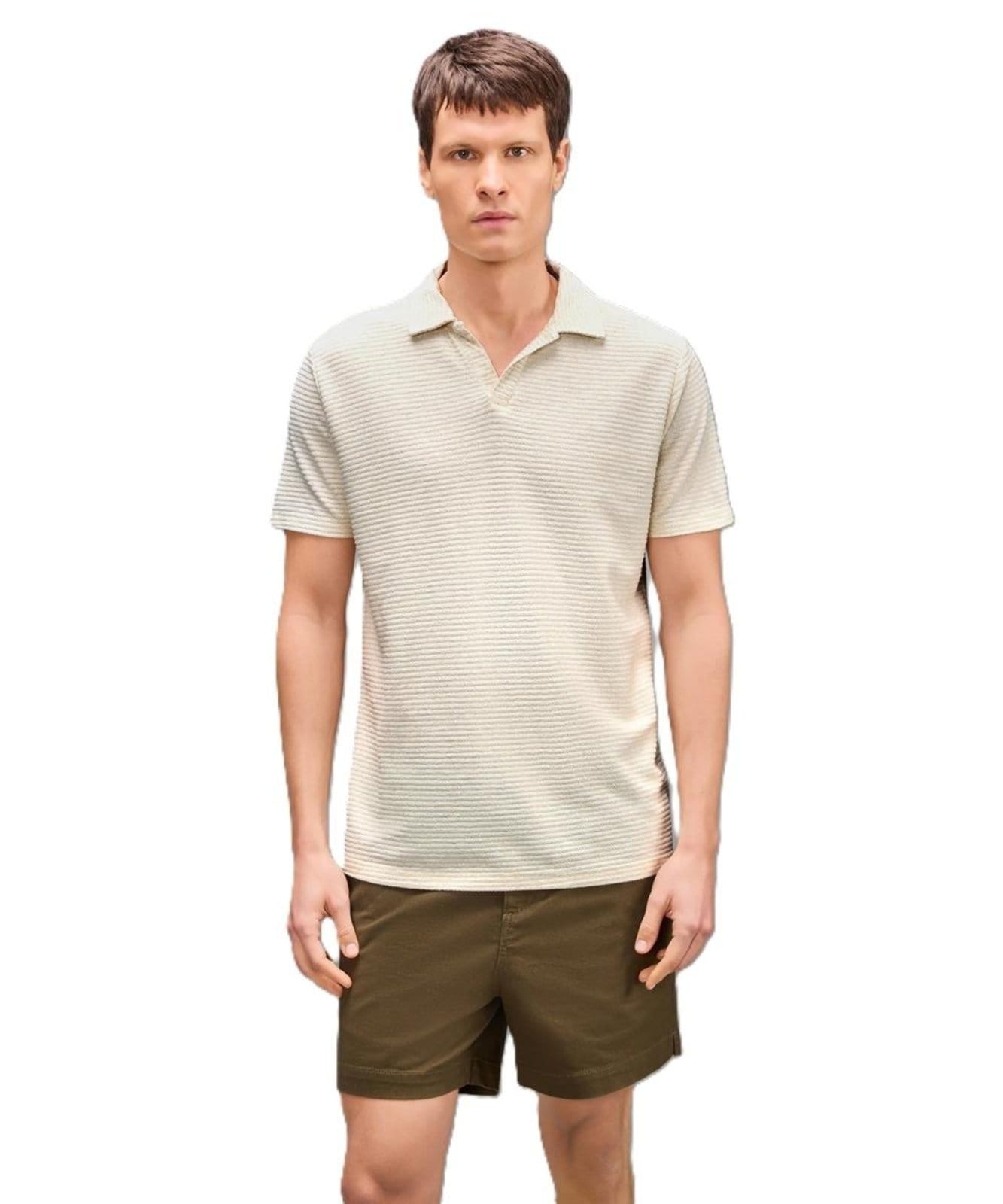 Polo Bata Listrado Oliveiras