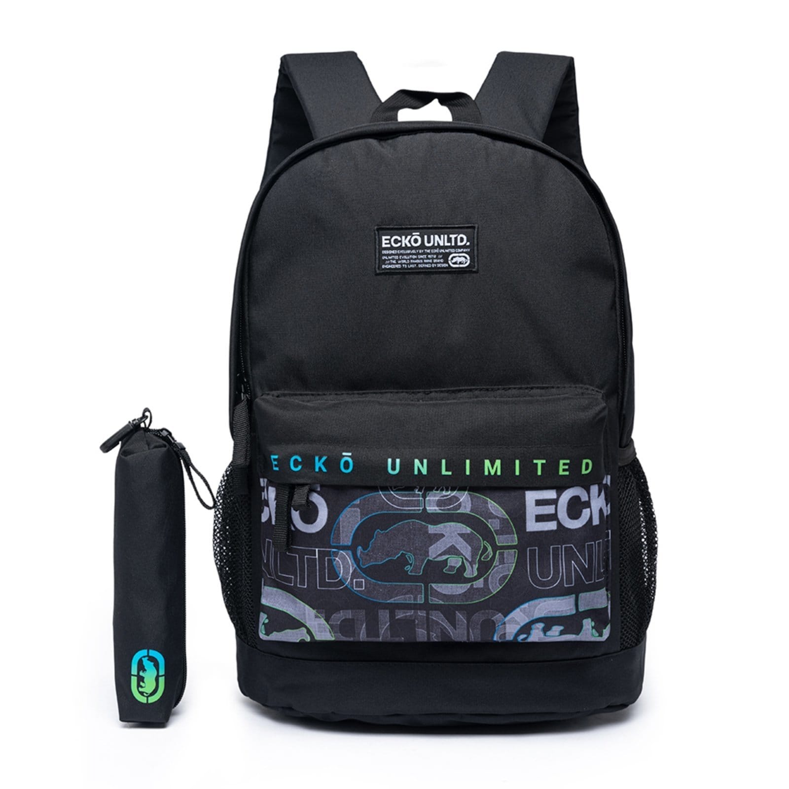Mochila Masculina Ecko Estojo Escolar Bolsa Notebook Trabalho Reforçada Espaçosa