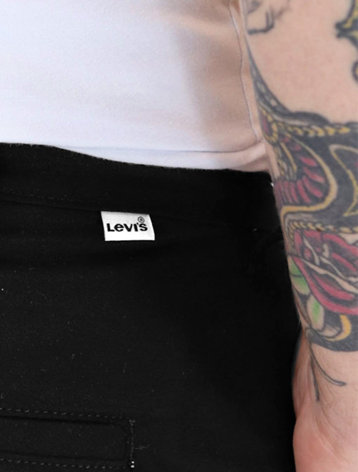 Vista 2 Bermuda Levis Masculina Sarja Chino Straight Preta Levis preto