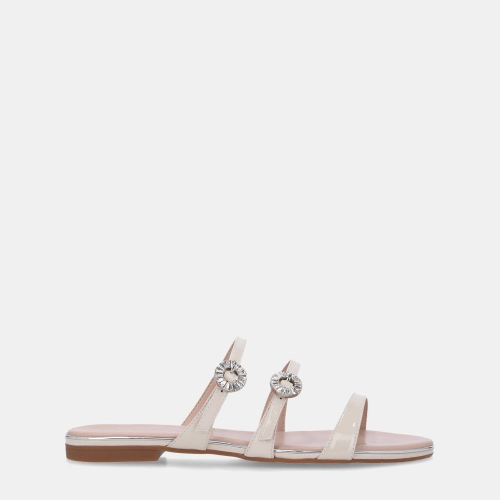 Chinelo Couro Luz da Lua - 54870073 Luz Da Lua Off-white
