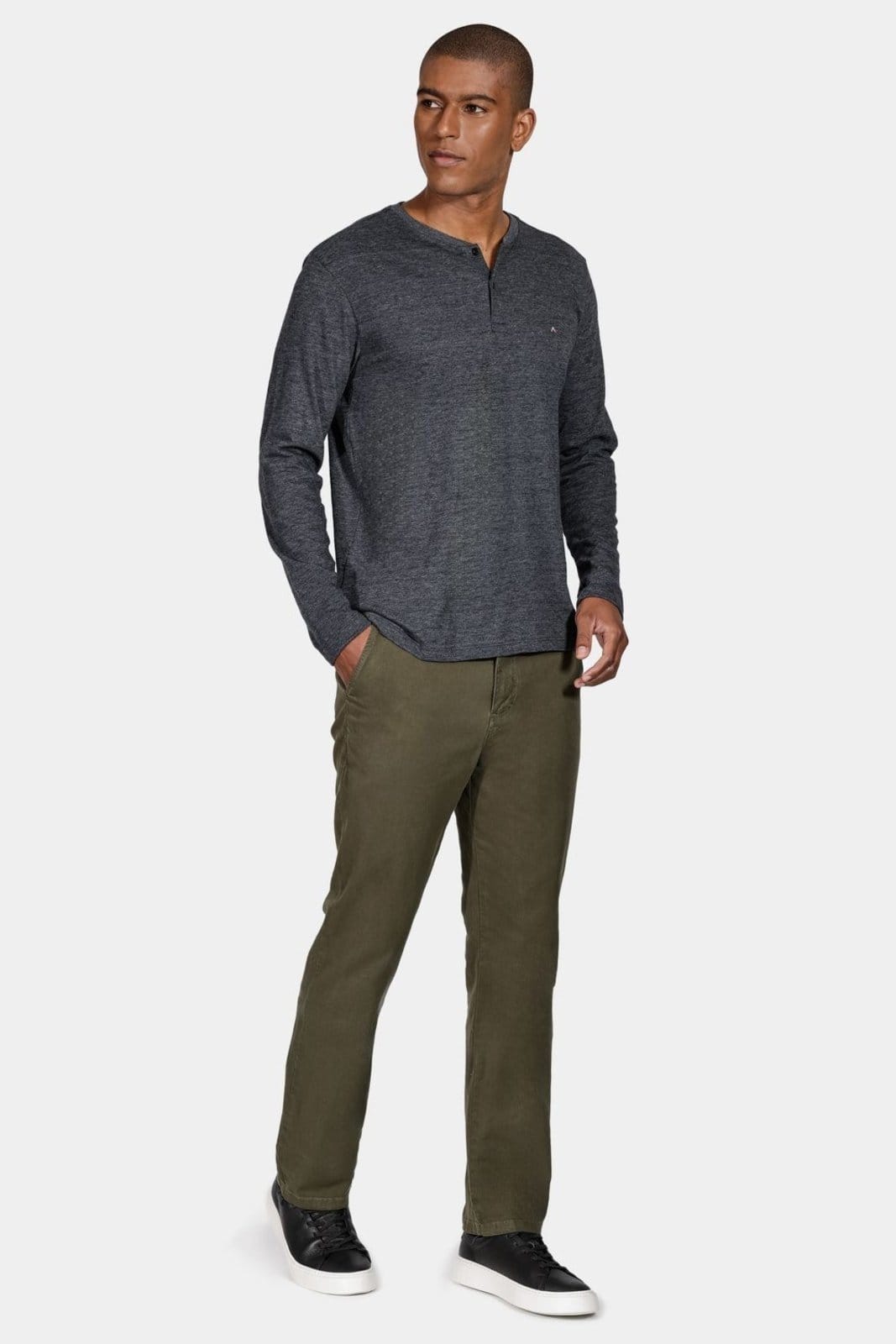 Vista 2 Tênis Aramis Couro Neat Low Aramis preto