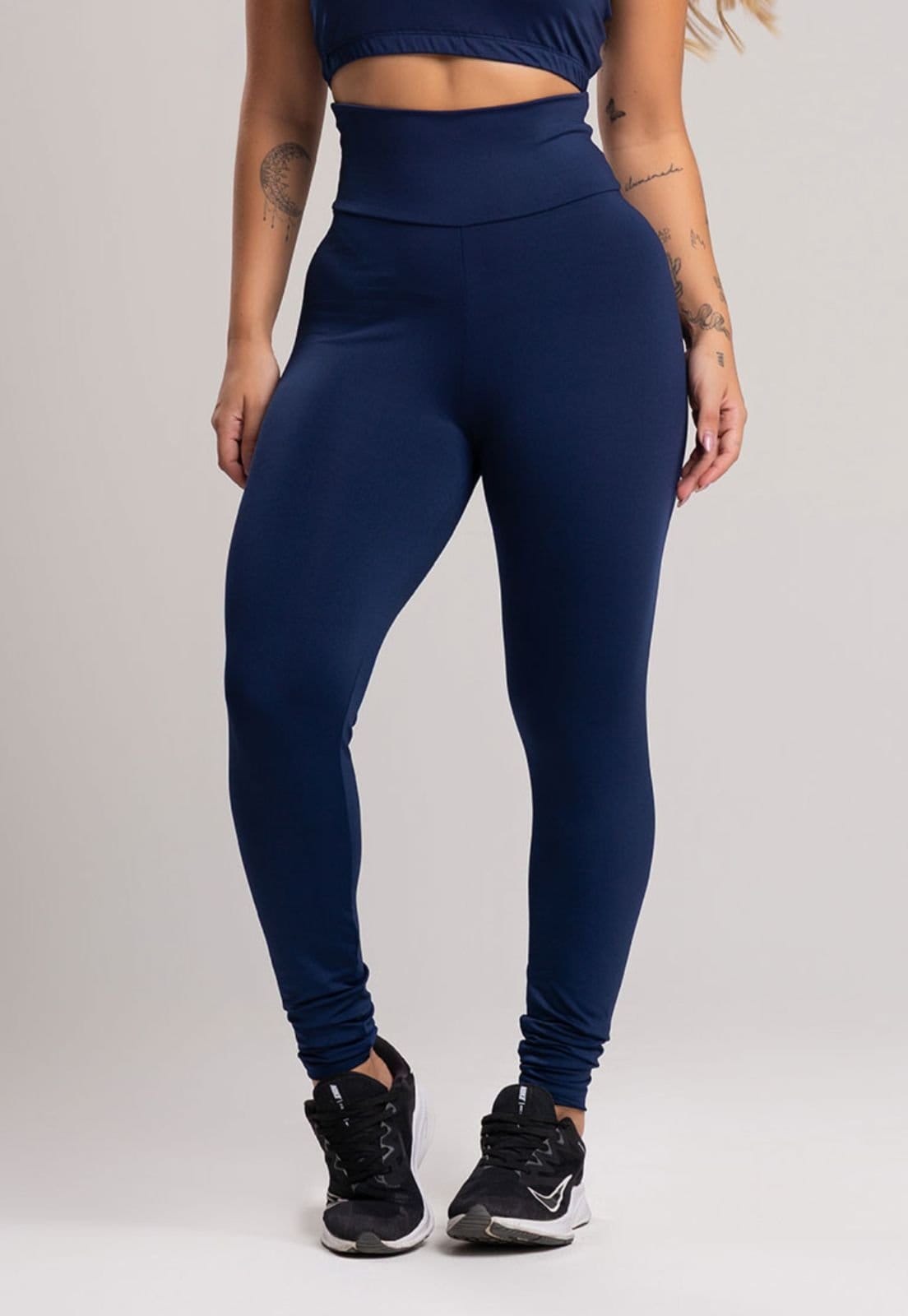 Calça Legging MVB Modas Cintura Alta Marinho