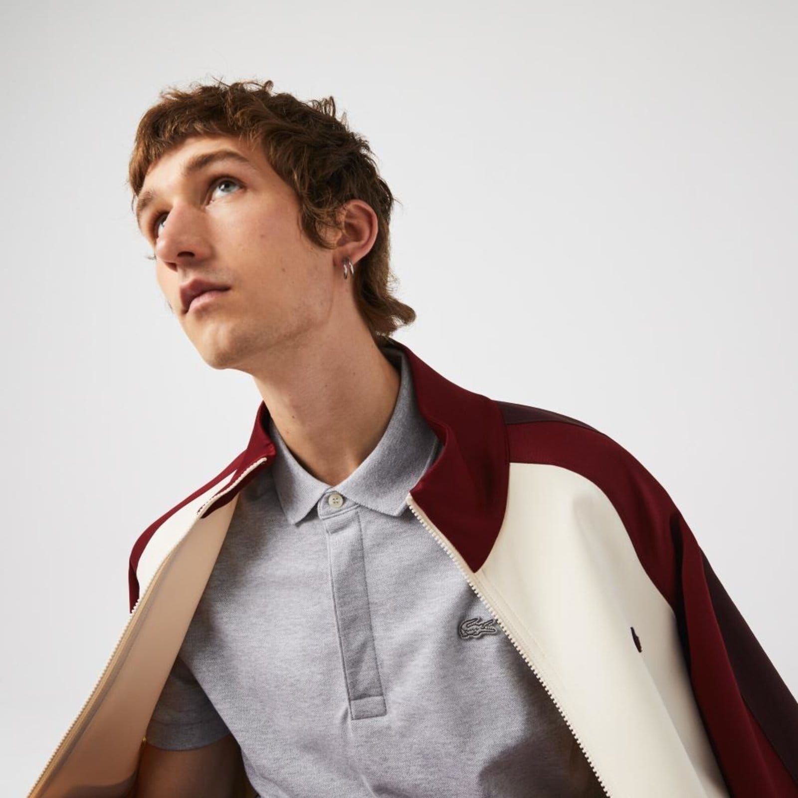 Vista 2 Camisa Polo Lacoste Paris Regular Fit em piquet de Algodão Stretch Lacoste rosa