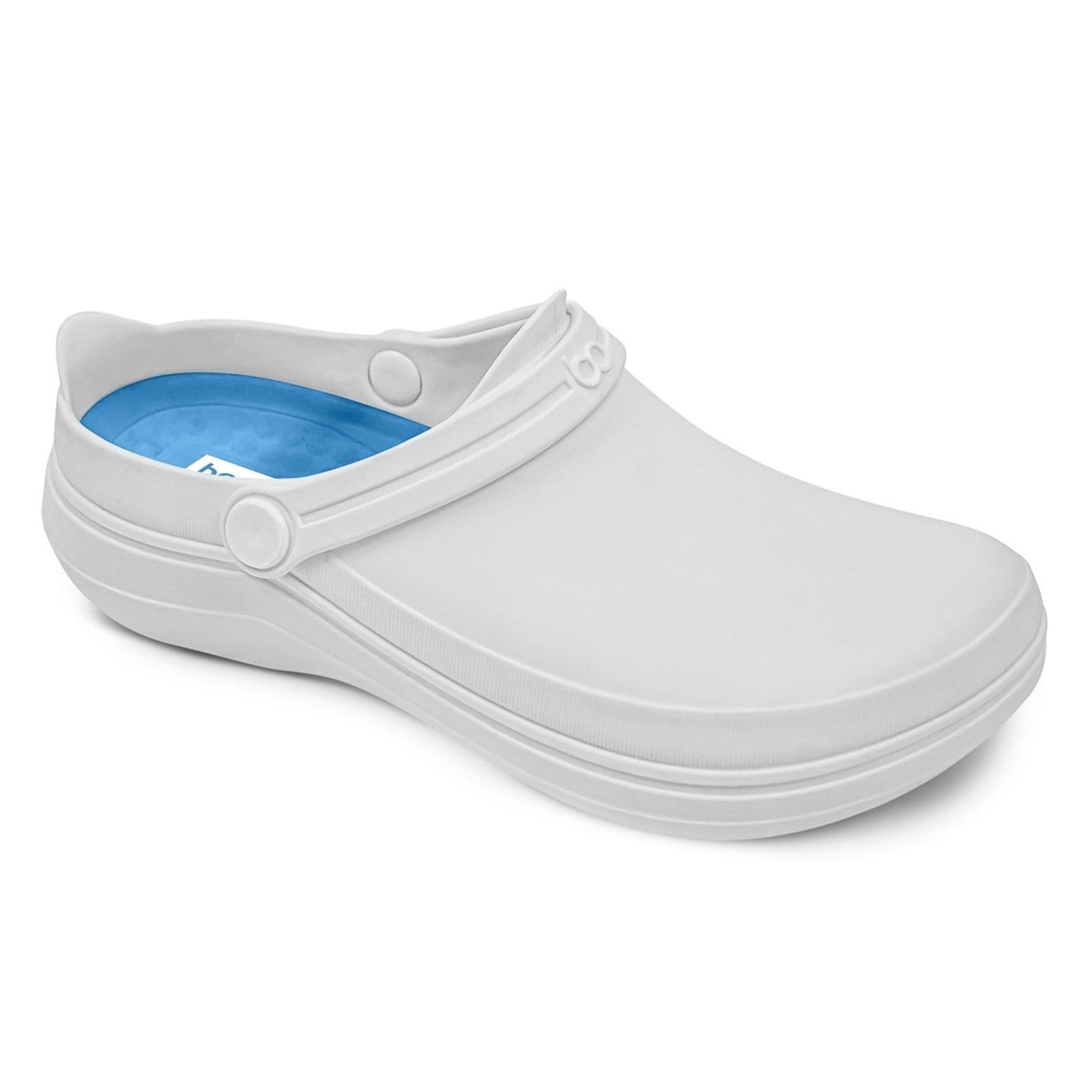 Vista 2 Sapato Boaonda de Borracha SAFE Segurança e Conforto para Profissionais Boaonda branco