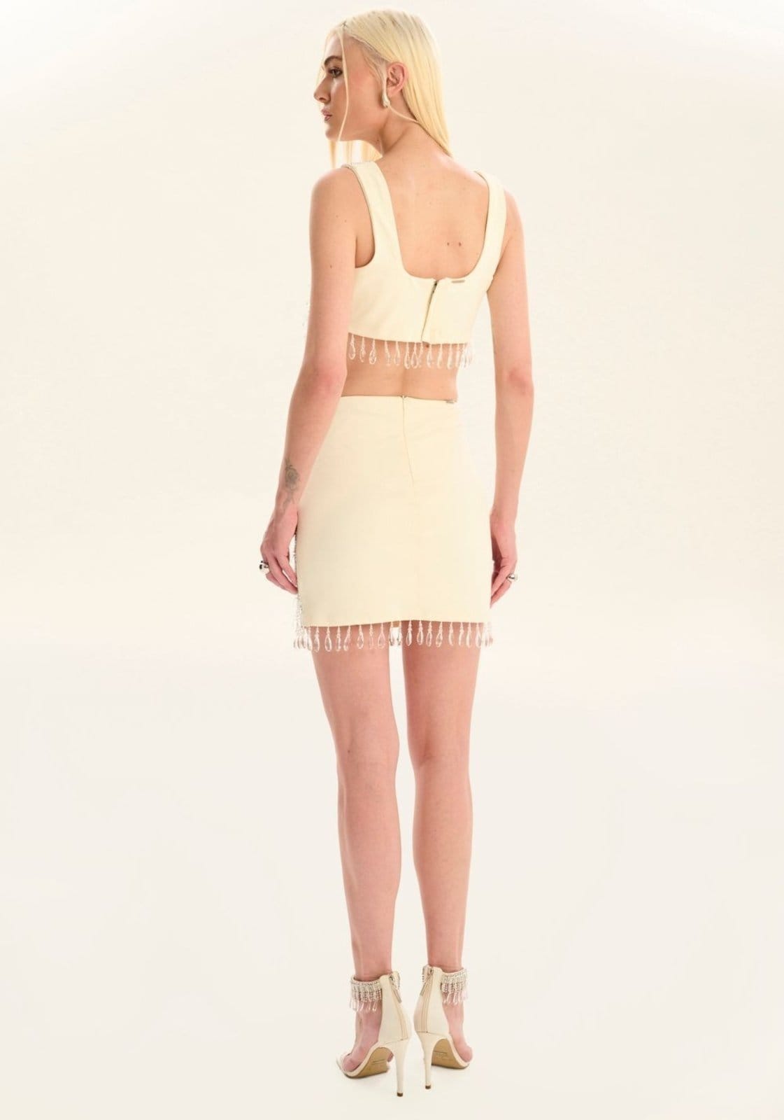 Saia Cintura Alta Com Cristais - 2