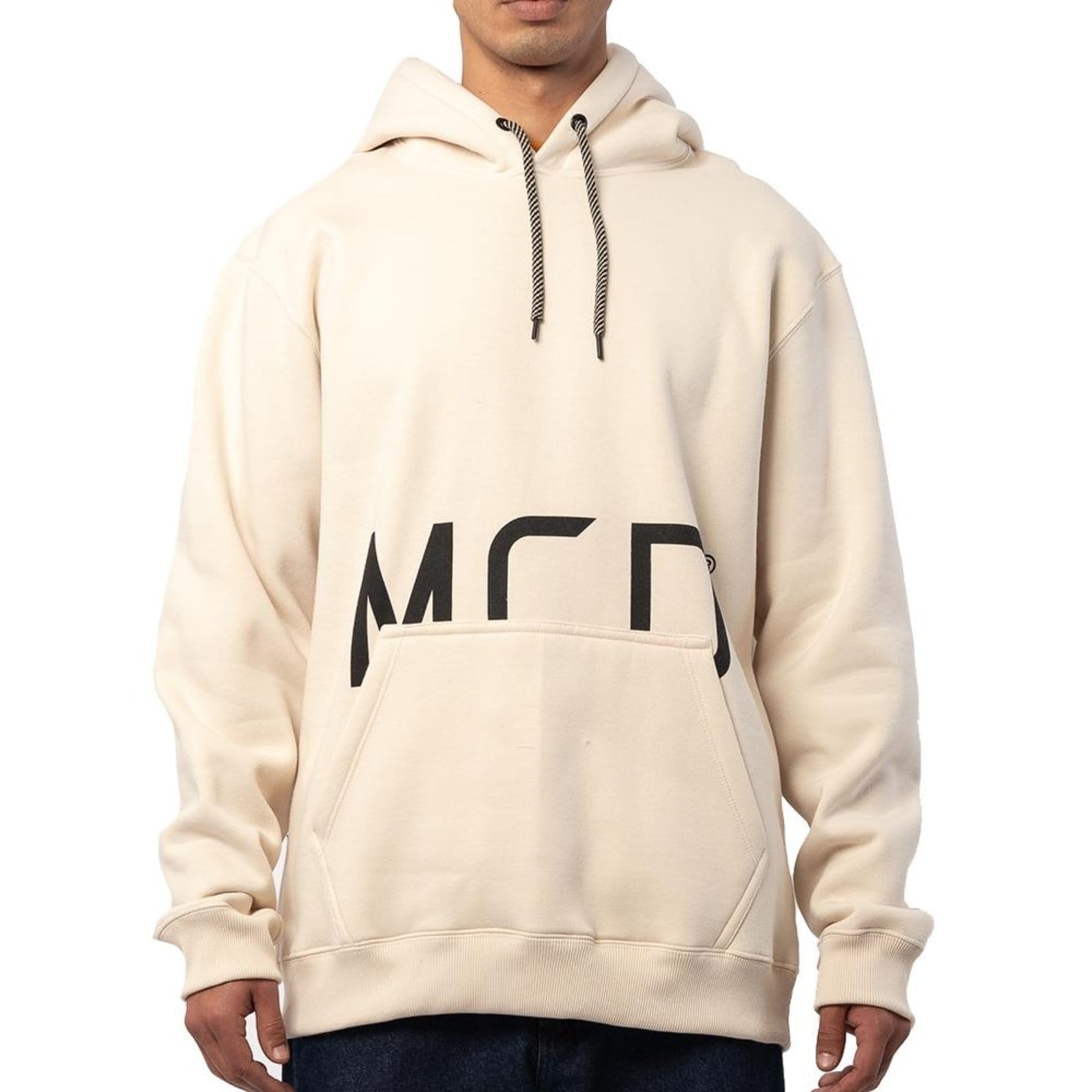 Vista principal Moletom MCD Canguru MCD Core WT25 Masculino Creme Arcanjo MCD bege