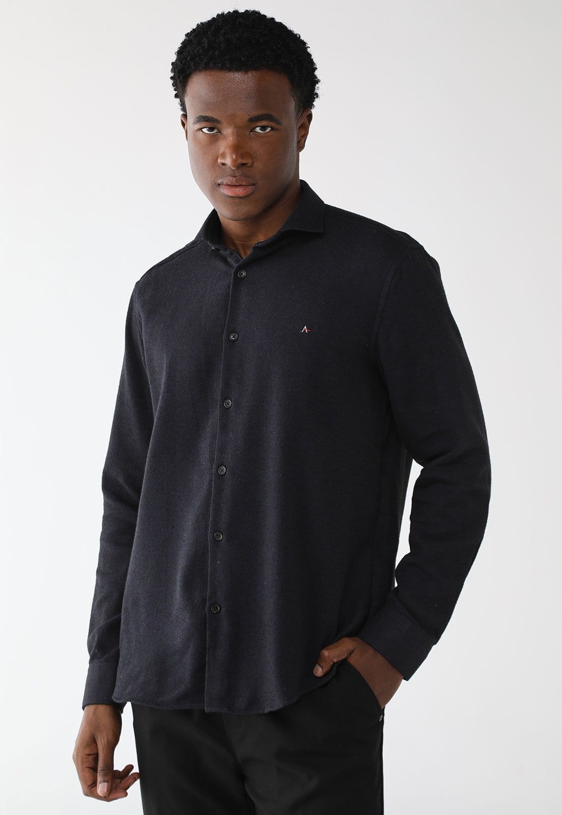 Camisa Aramis Reta Logo Preta