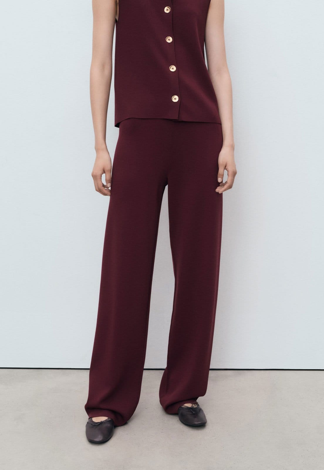 Calça Feminina Mango Reta