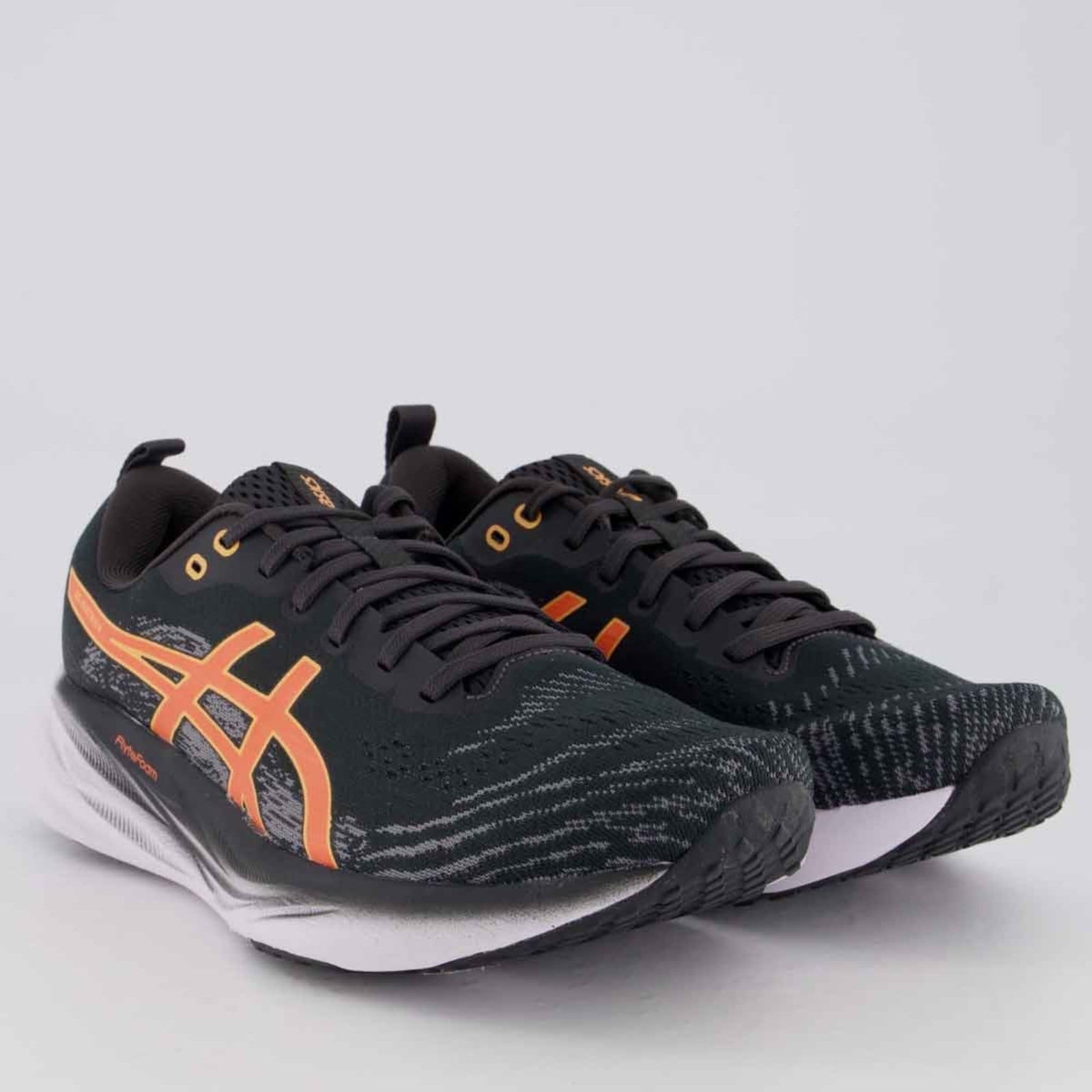 Vista 2 Tênis Asics Gel Electrus 2 e Laranja ASICS preto