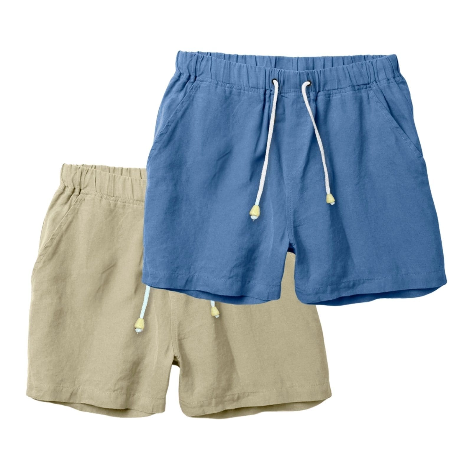 Kit 2 Shorts Linho Premium Bermuda Masculina Moda Praia Luxo