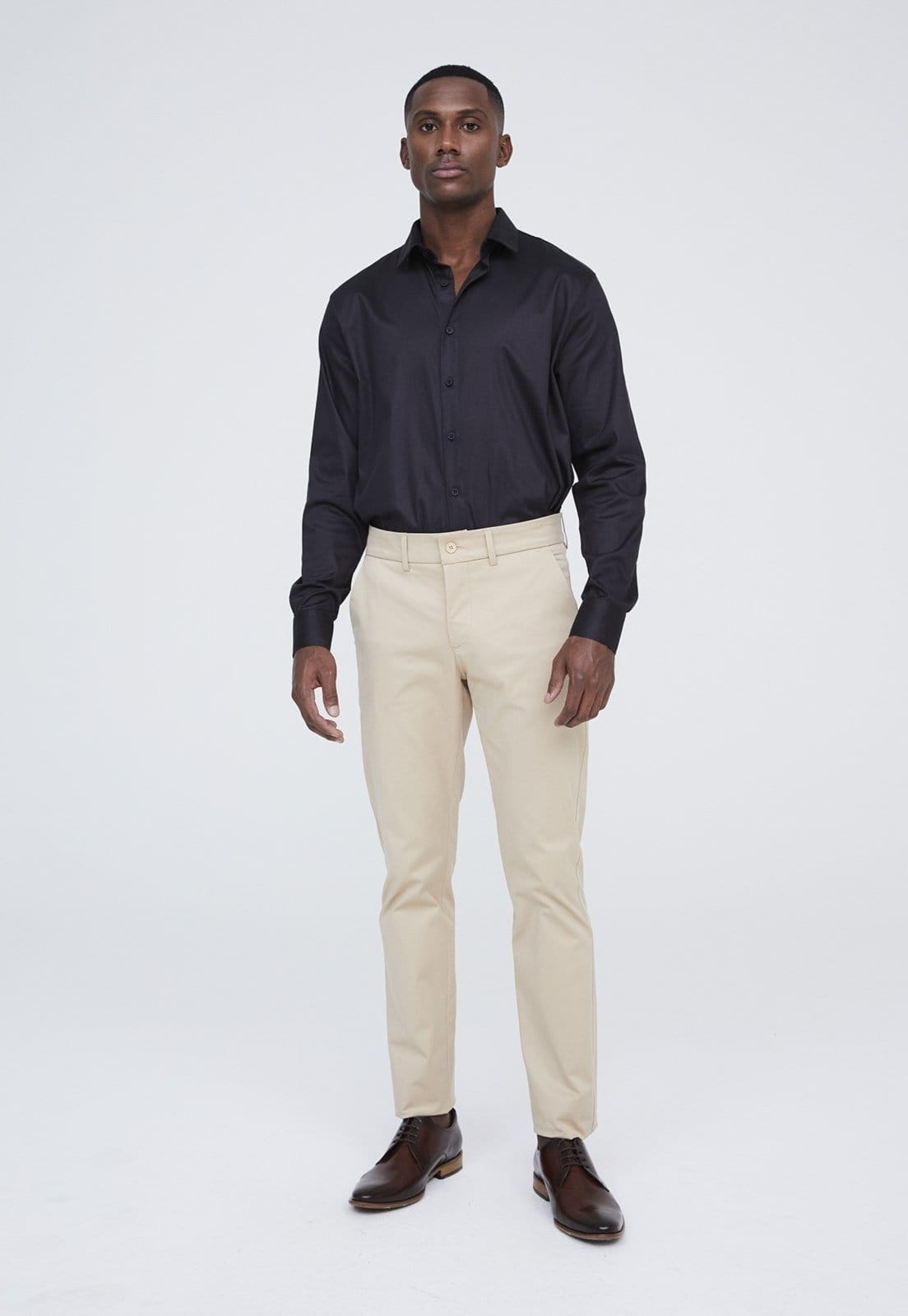 Calça Traymon Regular Algodão Egípcio Areia