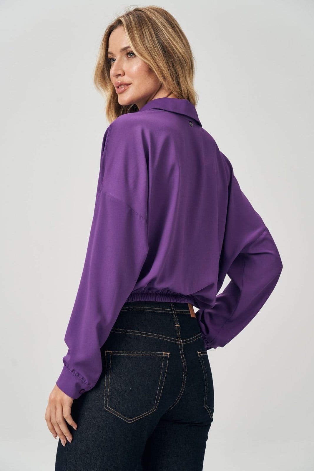 Vista 2 Camisa Barra Elástico Feminina Acostamento ACT FEMININO preto