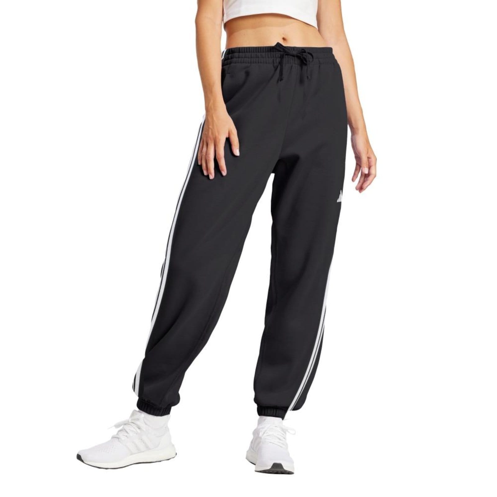 Calça Essentials French Terry Cuffed 3 listras adidas Sportswear